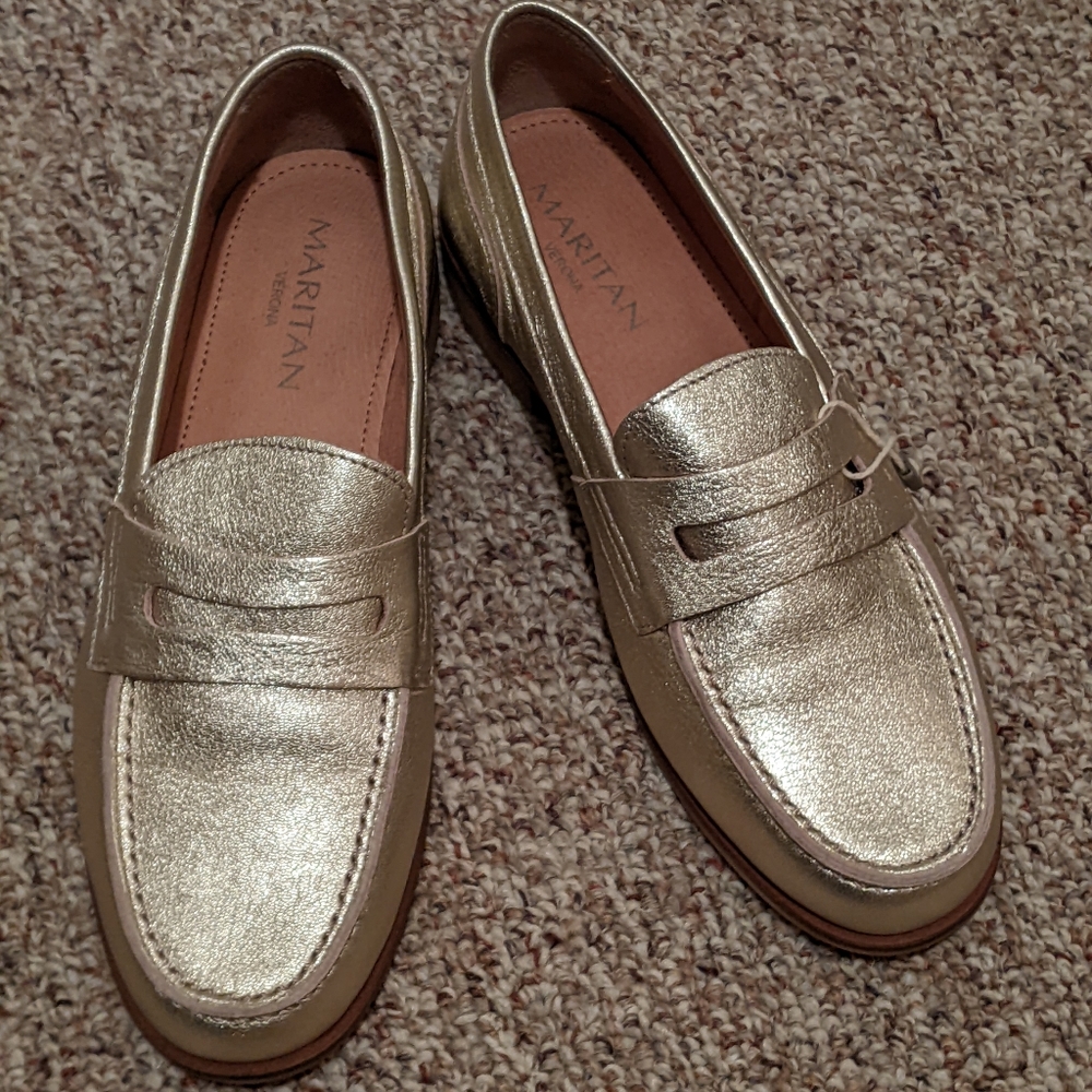 Maritan Verona women's Italian leather loafers size 36 New